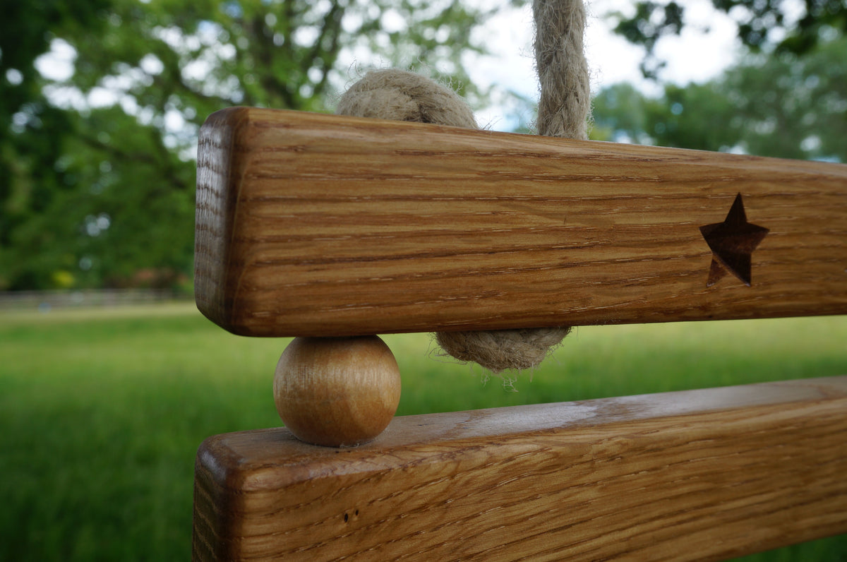 Toddler Tree Swing. ‘The Lily Swing’ Solid Oak Tree Swing - Toddler Safe