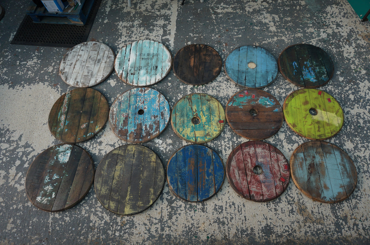 Reclaimed Whiskey Barrel Coffee Table