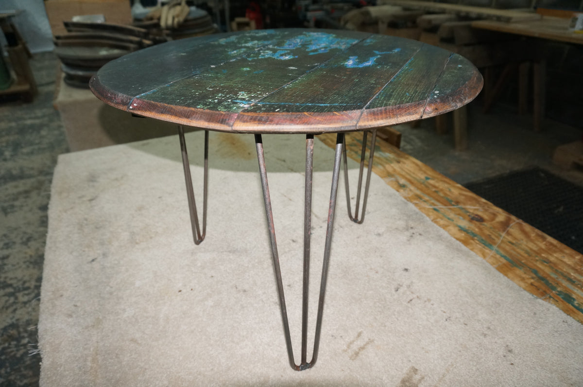 Reclaimed Whiskey Barrel Coffee Table