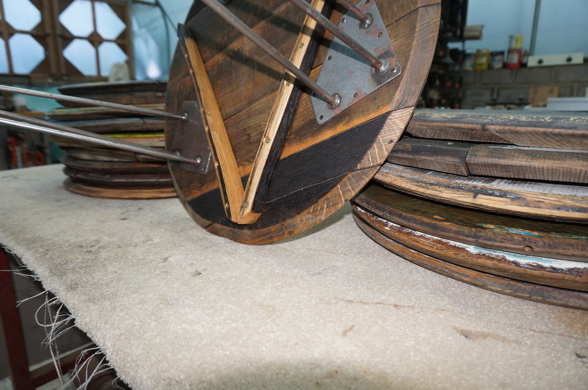 Reclaimed Whiskey Barrel Coffee Table