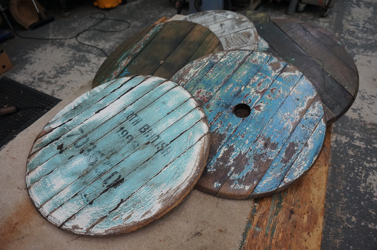 Reclaimed Whiskey Barrel Coffee Table