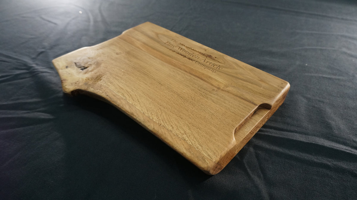 Oak or Ash Serving Platter. (The Hunky Chunk.) 35cm x 25cm x D 4cm