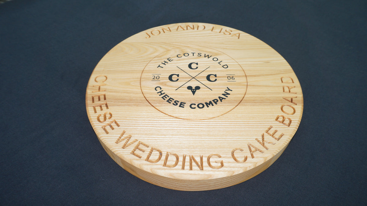 Solid Wood Engraved Cake Stand / Cake Board
