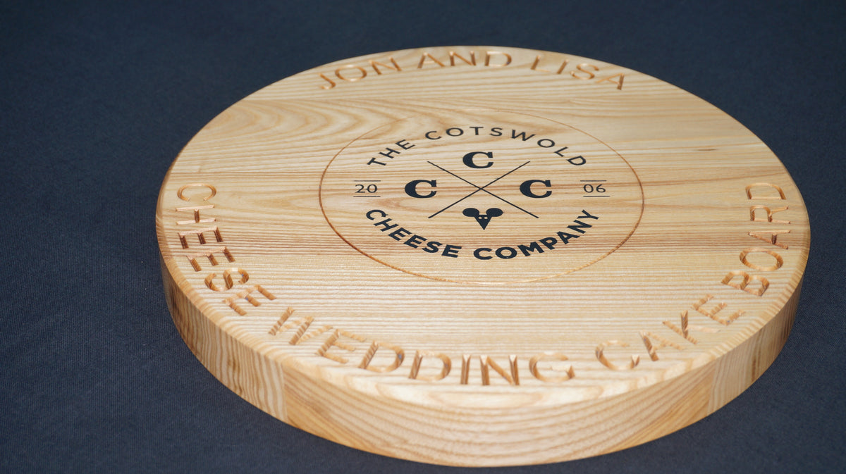 Solid Wood Engraved Cake