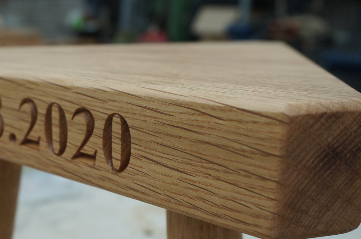 Daddy&#39;s Solid Oak Milking Stool