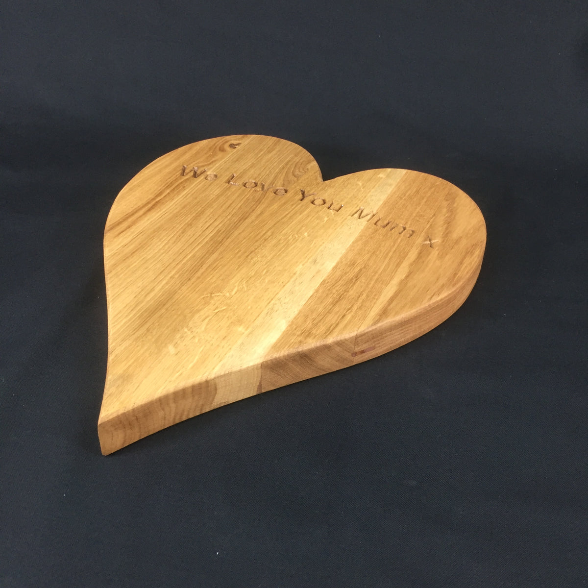 Heart Shaped Hardwood Kitchen Board (large)