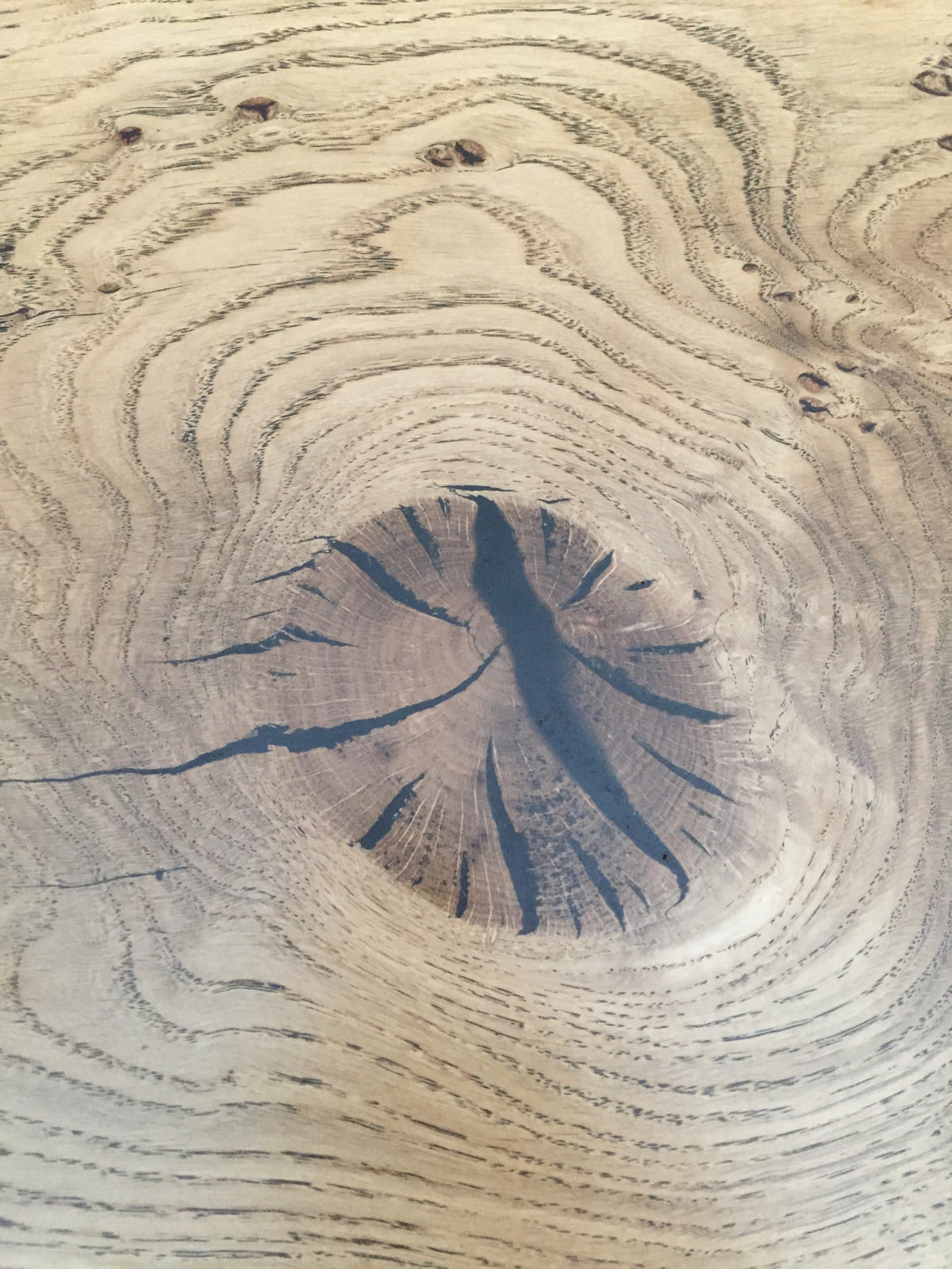 HERBERT Solid English Oak Dining Table, Natural edged. 170x60cm