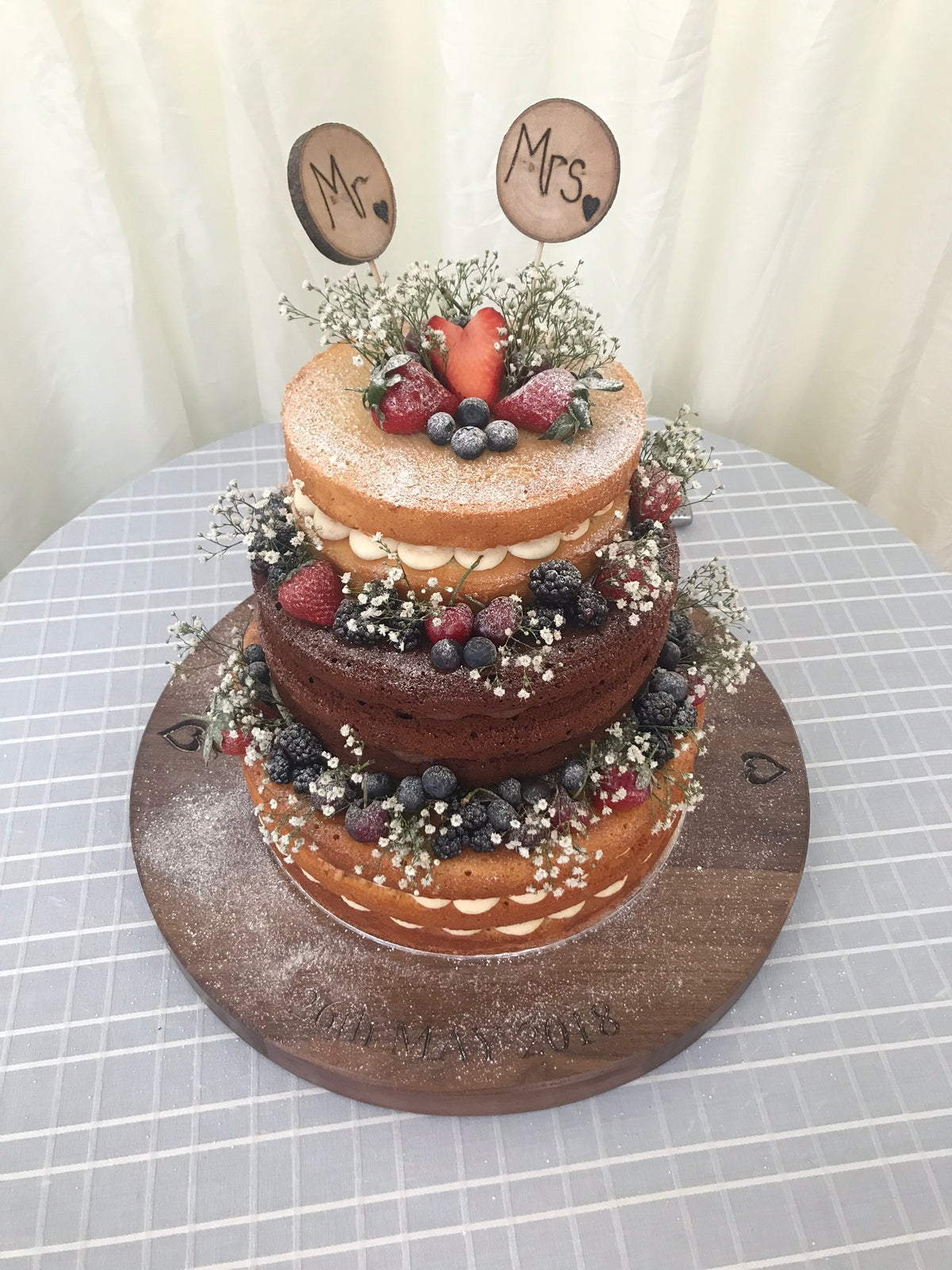 Solid Wood Wedding Cake Stand (Large)