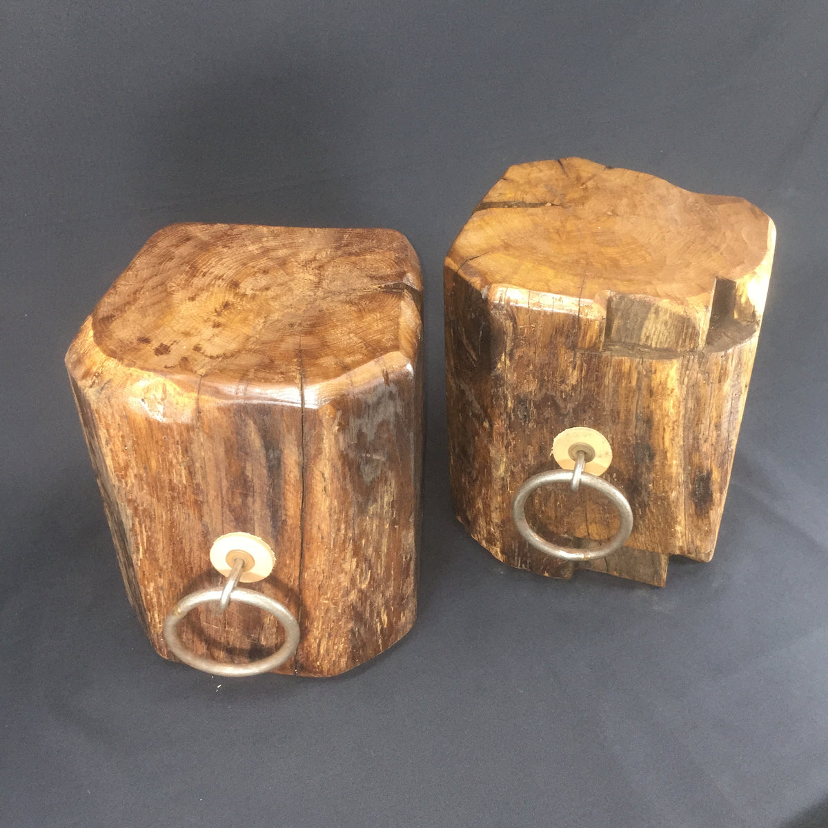 Heavy-duty Doorstop from reclaimed Dock Beam