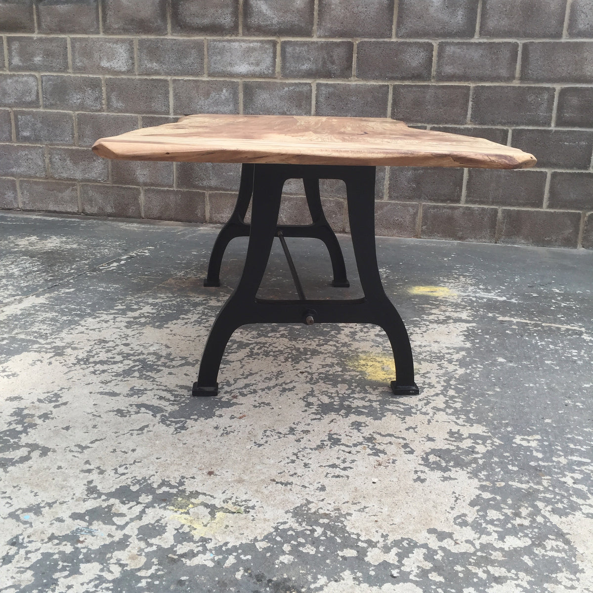 ADAM Solid English Spalted Beech Dining Table, Natural edged. 214x90cm