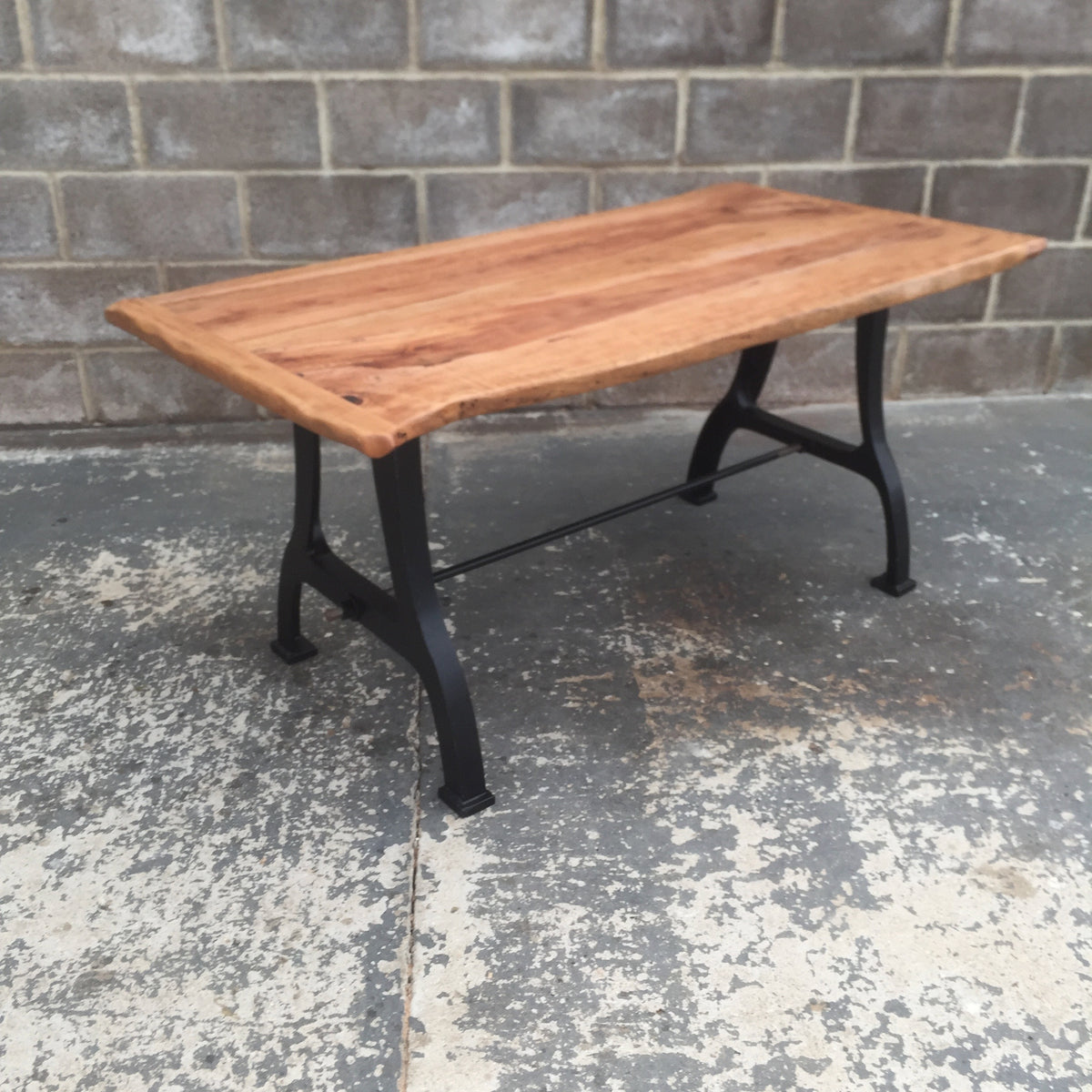 APPLE Solid English Apple Wood Dining Table, Natural edged. 159x75cm