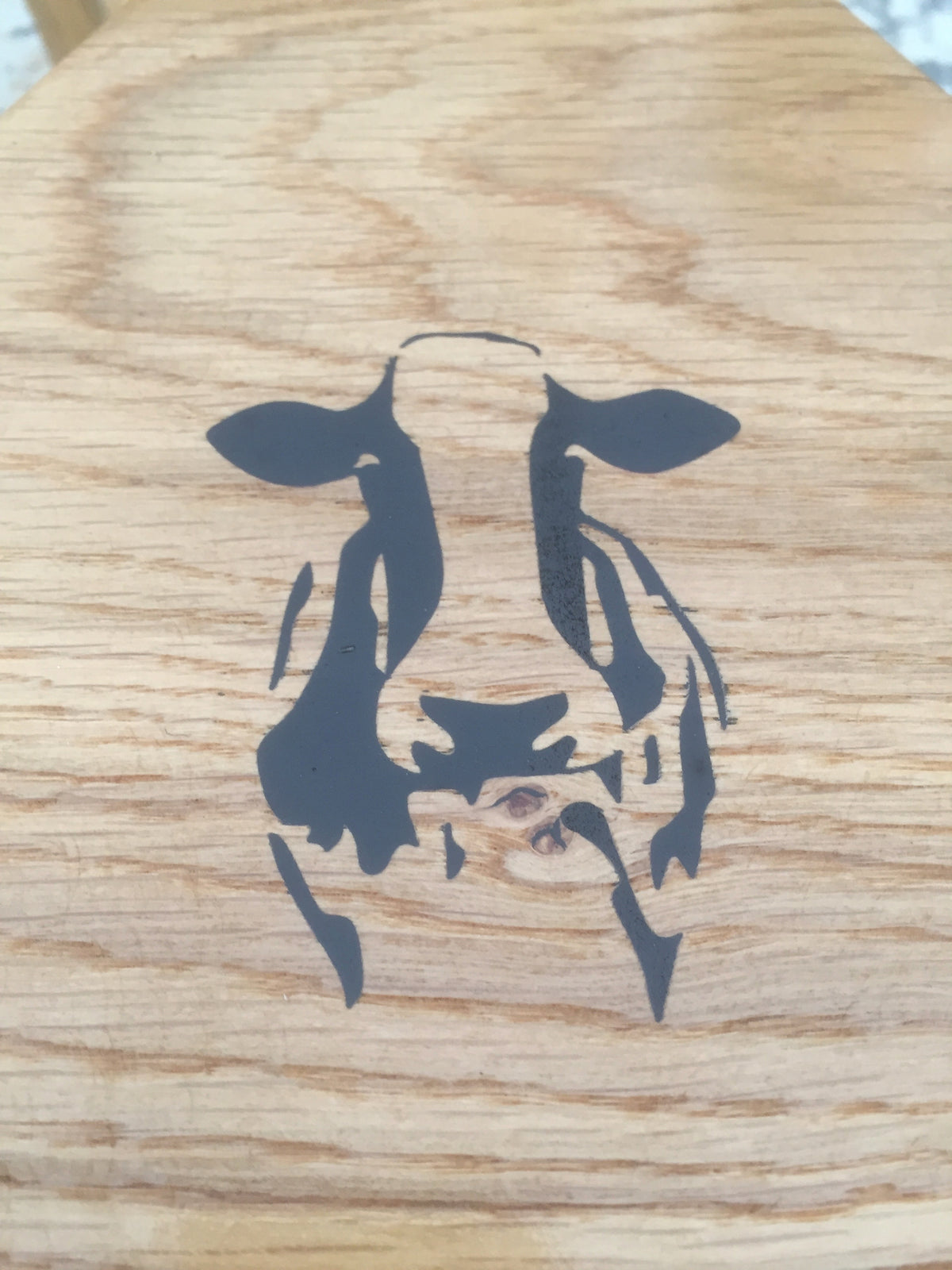 Mummy&#39;s Solid Oak Milking Stool