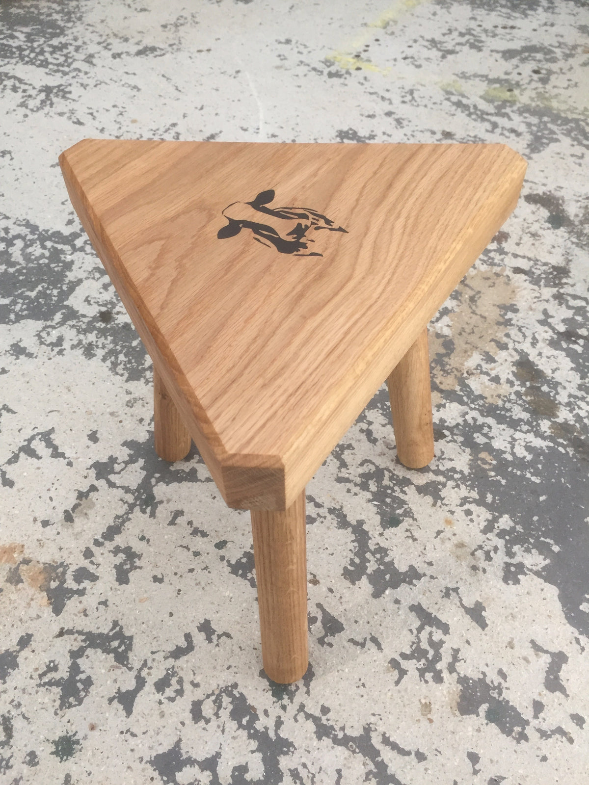 Mummy&#39;s Solid Oak Milking Stool