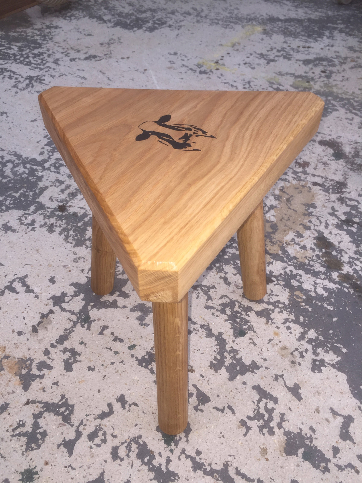 Daddy&#39;s Solid Oak Milking Stool