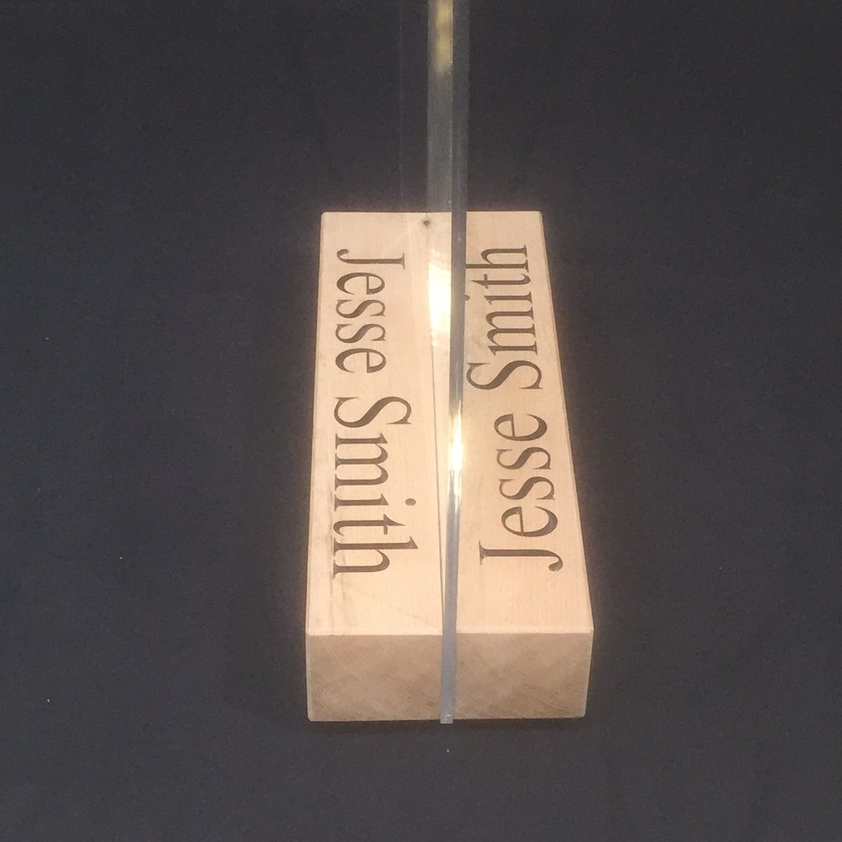 Solid Oak Pavement Sign Base