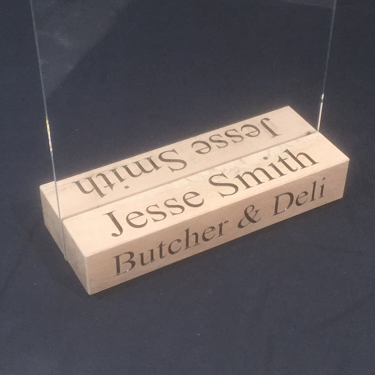 Solid Oak Pavement Sign Base