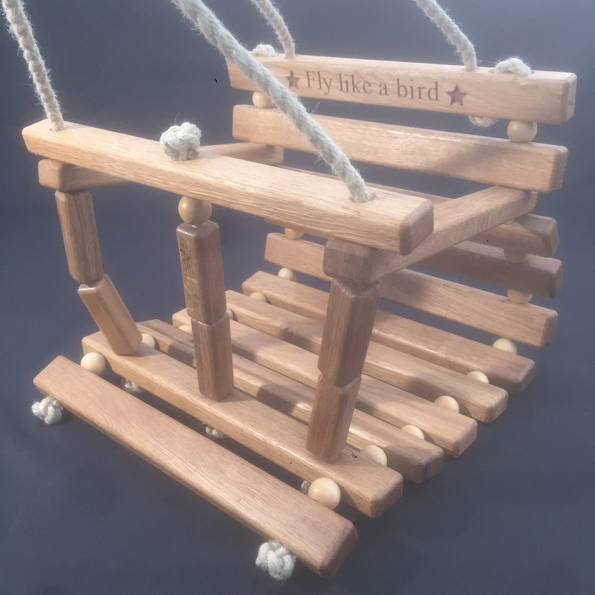 Toddler Tree Swing. ‘The Lily Swing’ Solid Oak Tree Swing - Toddler Safe