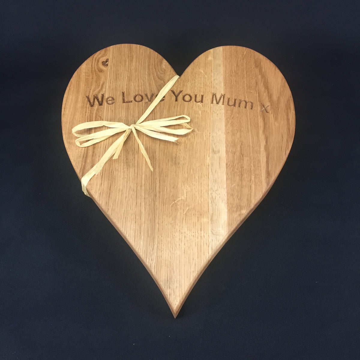 Heart Shaped Hardwood Kitchen Board (large)