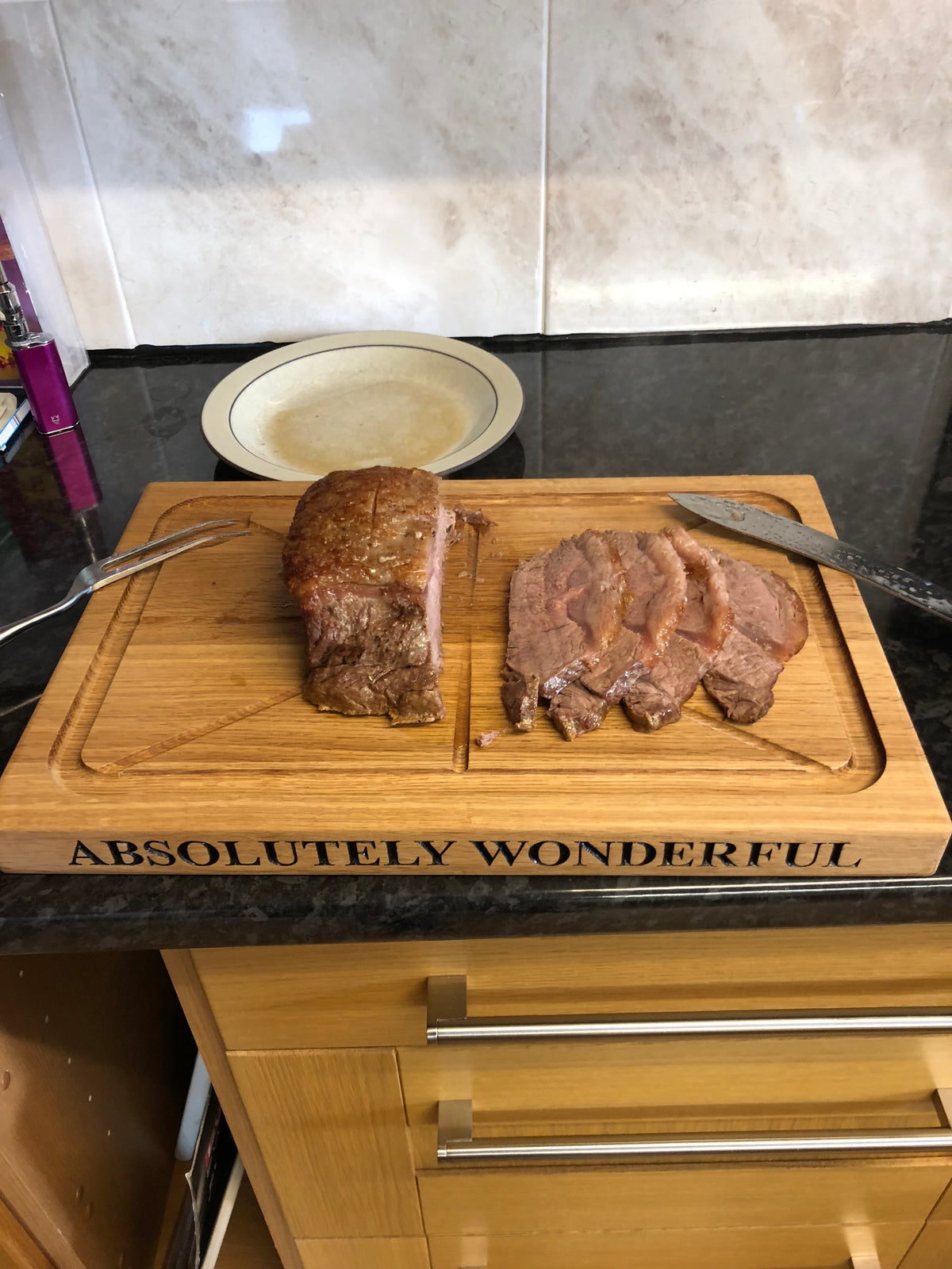 Sunday Roast Carving Board (With Juice Channels) 45cm x 30cm x 4cm
