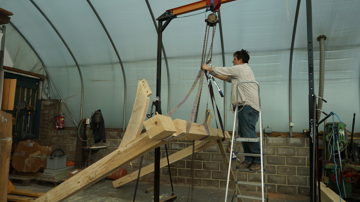 Design Build and Installation of an Oak Frame Pergola or Gazebo