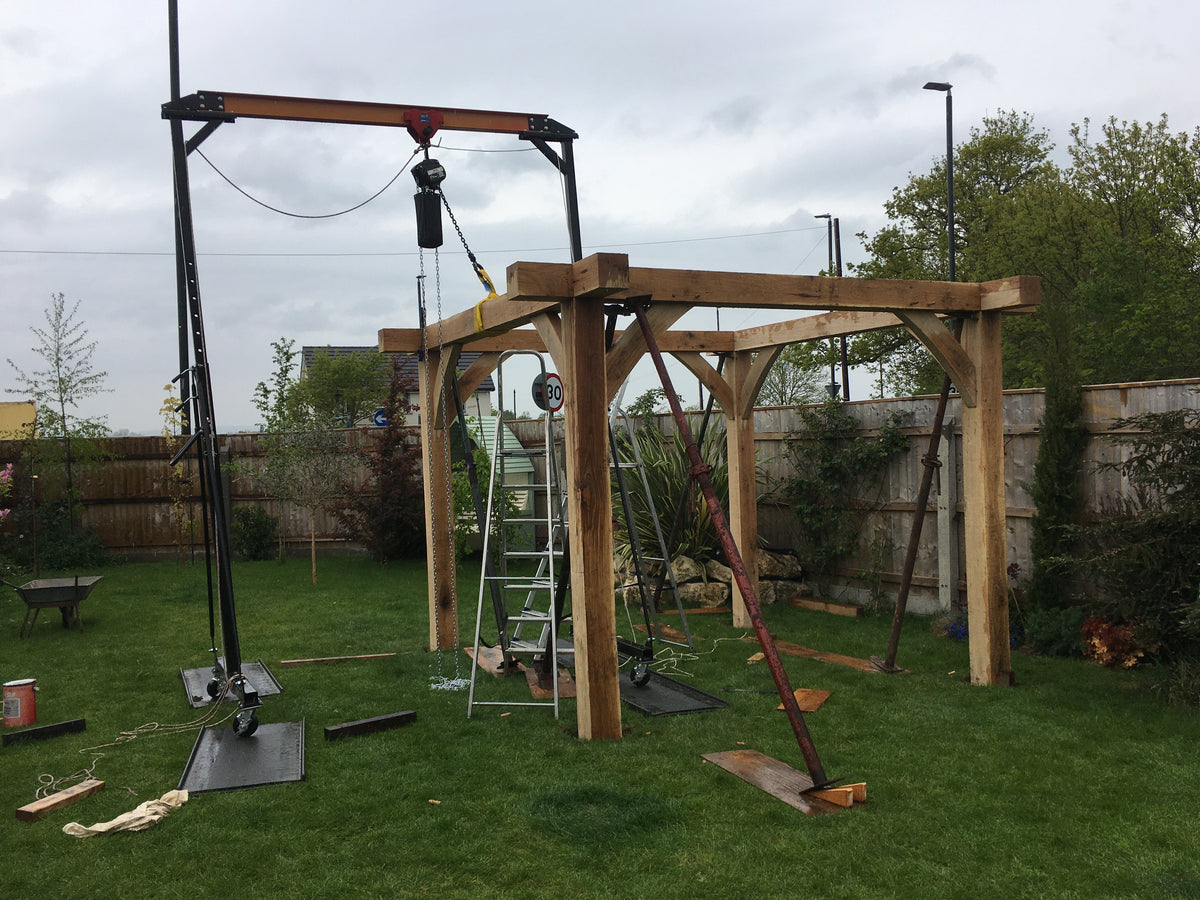 Design Build and Installation of an Oak Frame Gazebo or Pergola