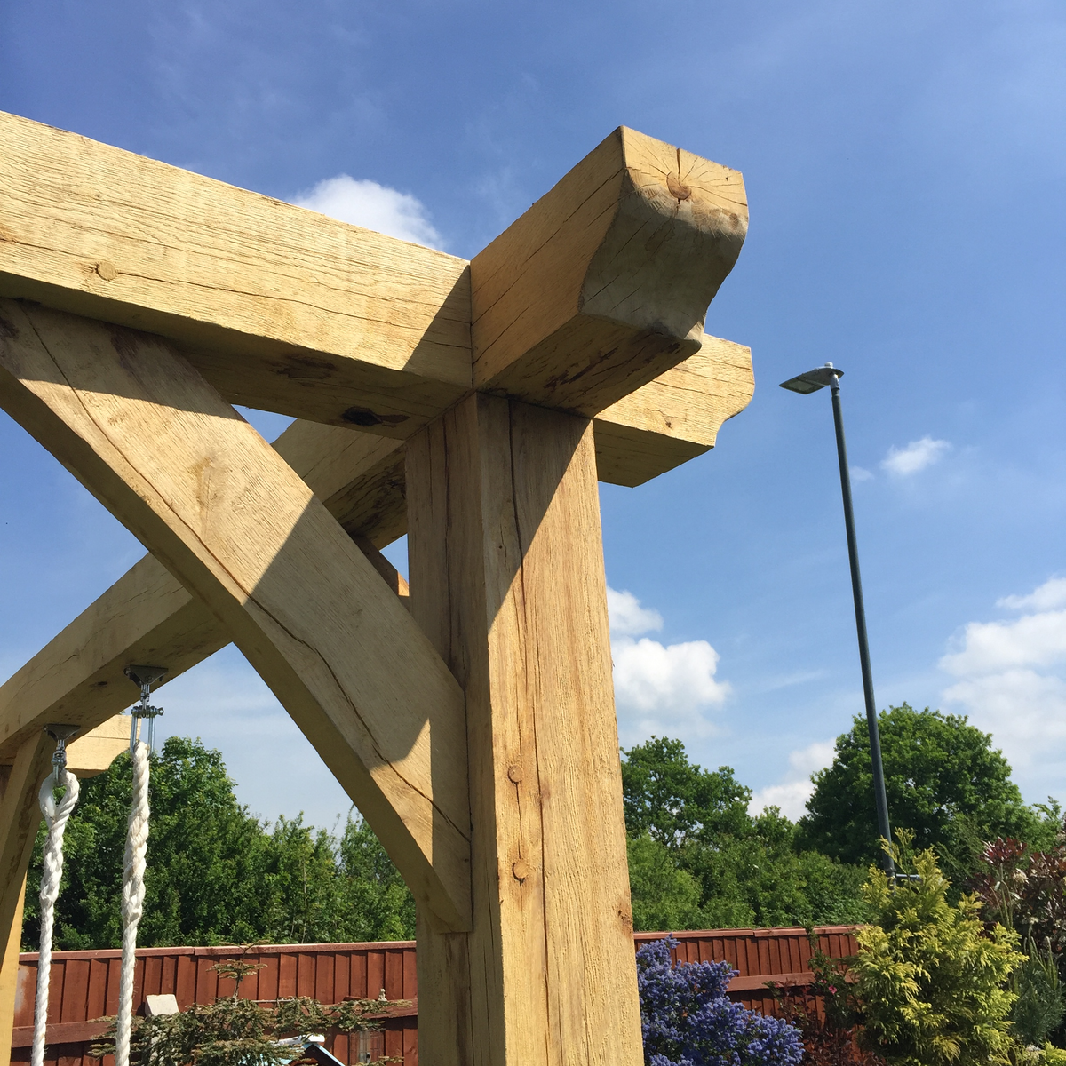 Design Build and Installation of an Oak Frame Gazebo or Pergola