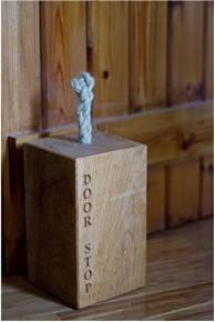 Solid Green Oak Doorstops finely engraved &amp; handcrafted from a variety of sustainably sourced &amp; reclaimed English woods in our Gloucestershire workshop, UK. The Fine Wooden Article Company. Medium.