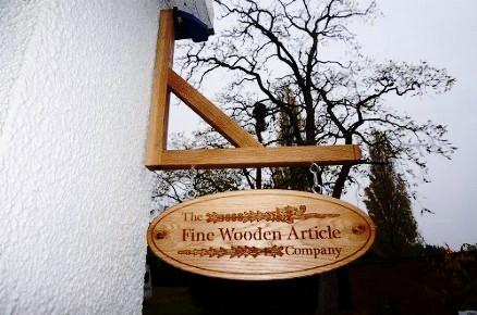 Solid Oak Traditional Hanging Sign / Plaque Gallows, bespoke, handengraved, High Quality, durable, crafted in our wood working workshop, Gloucestershire, UK.