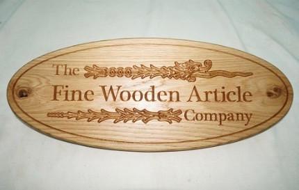 Solid Oak Oval Large House /Garage Name Sign, personalise, bespoke Hand Engraved High Quality durable crafted in our wood working workshop, Gloucestershire UK.